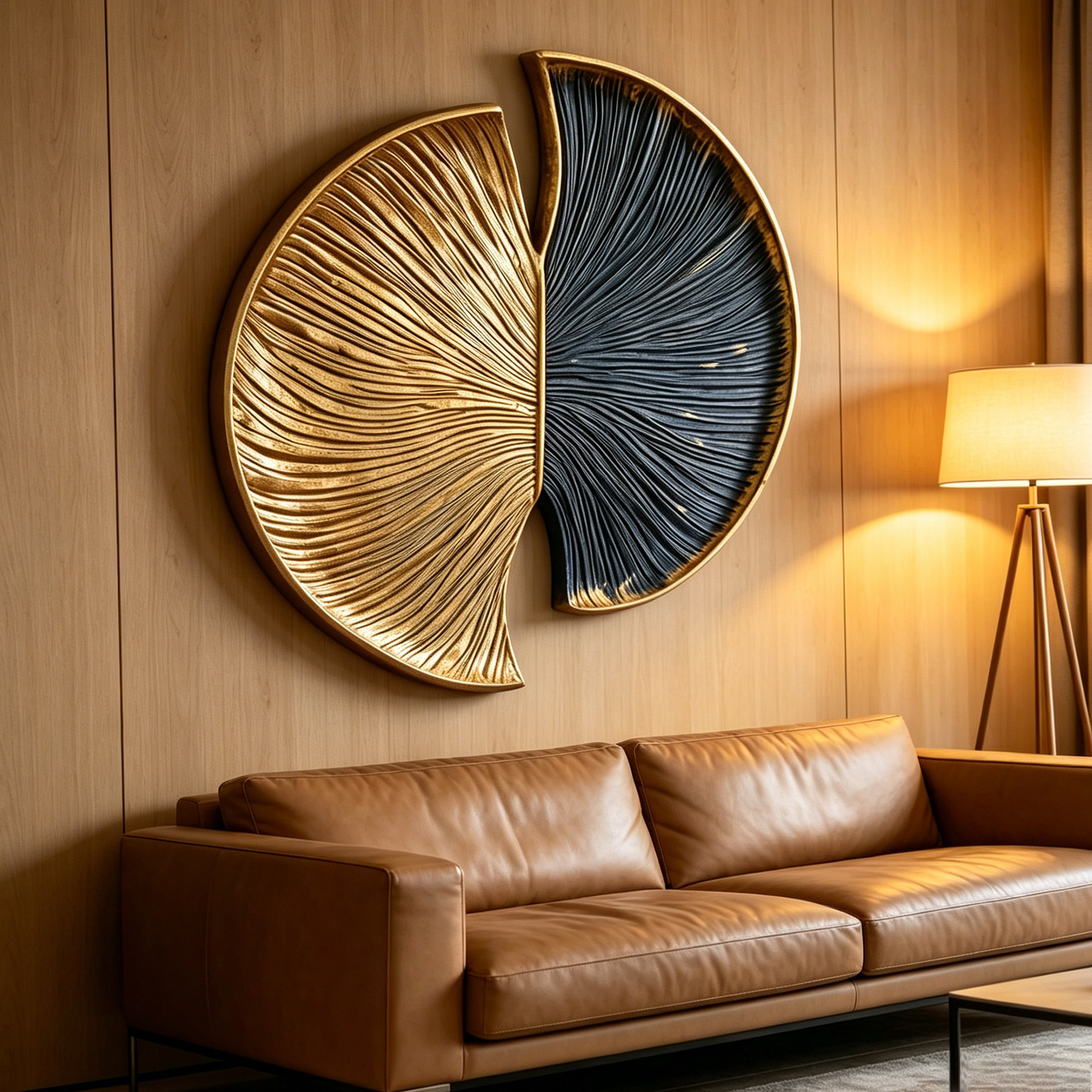 Large Wood Wall Sculpture, Abstract Carved Wood Art, Black Gold Wall Decor, Organic Modern Wall Hanging, Luxury Statement Piece