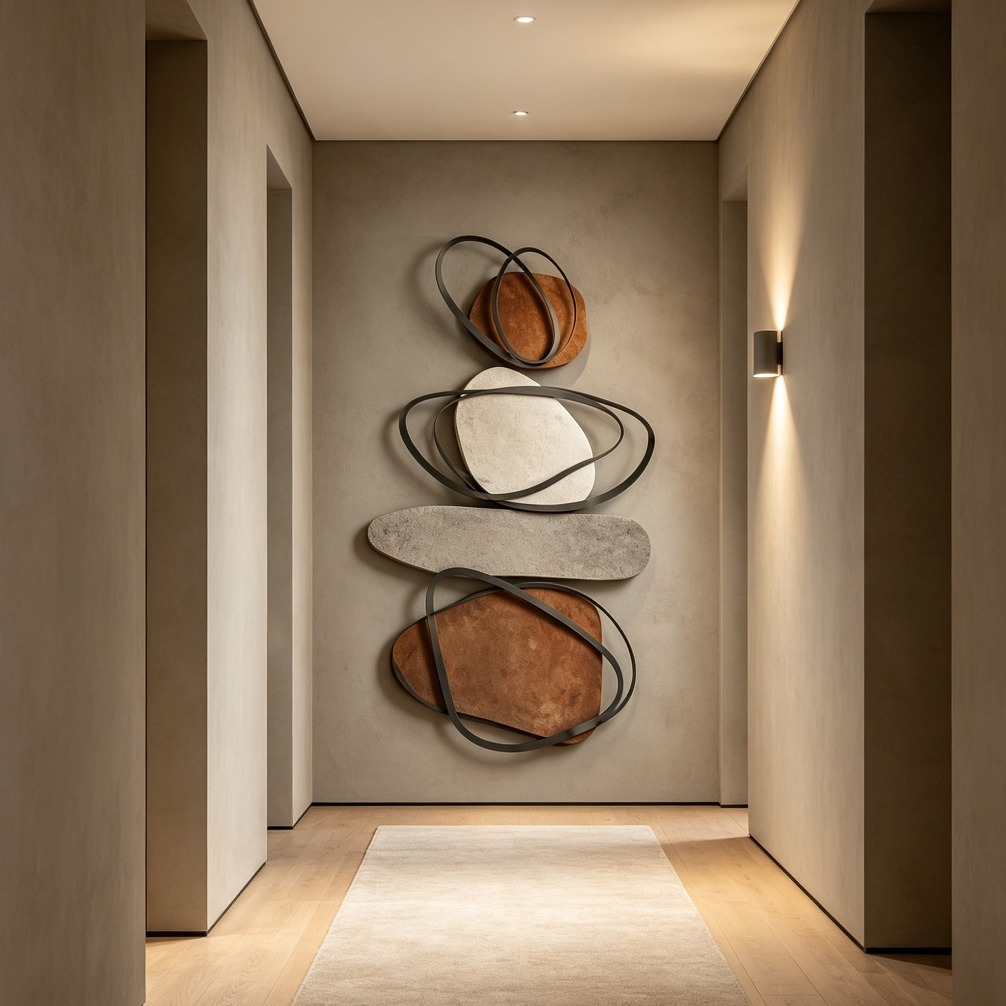 Large Abstract Wood Wall Art, Handmade Organic Wall Sculpture, Modern Japandi Wall Decor, Neutral Living Room Wooden Artwork