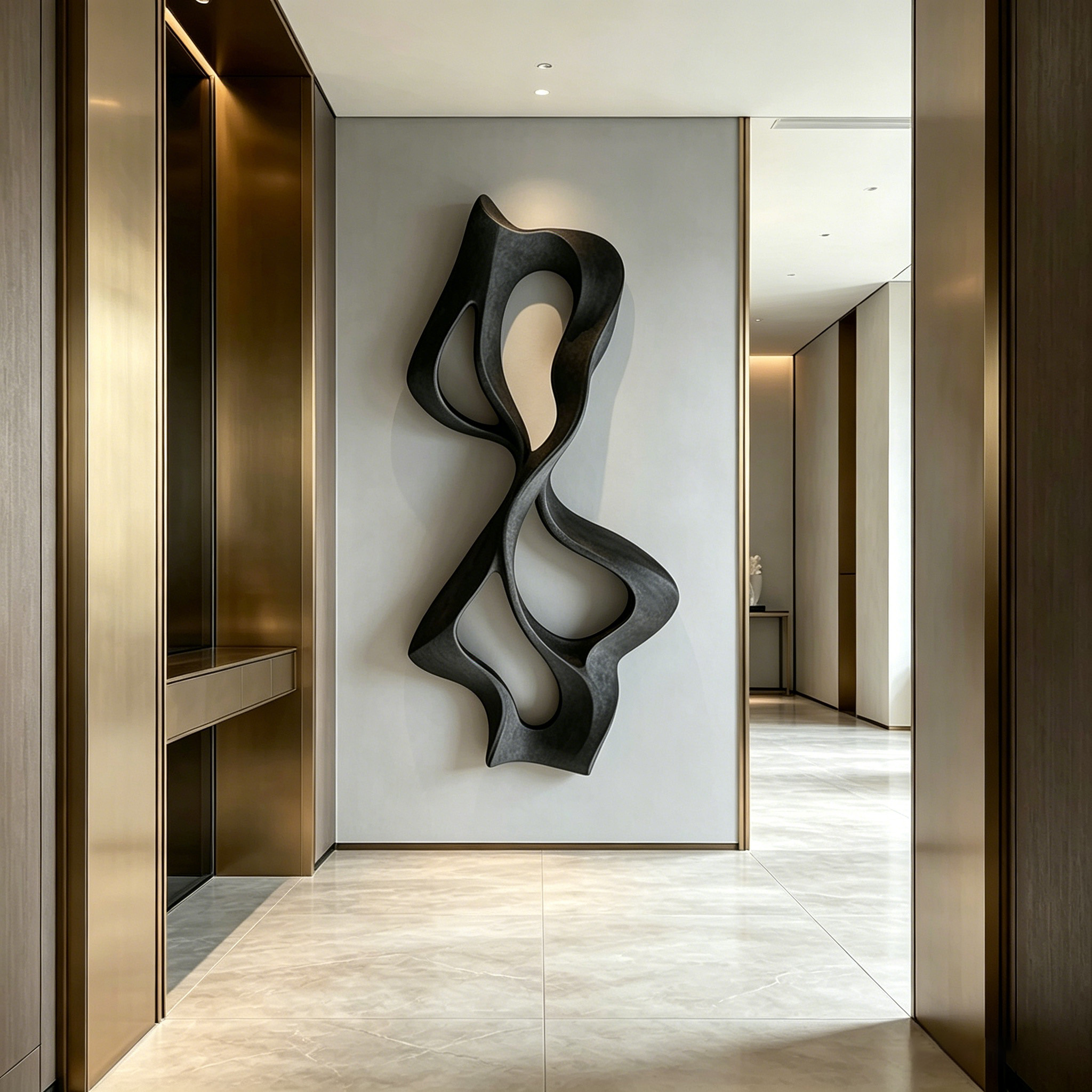 Abstract Wood Wall Sculpture, Modern Organic Wall Art, Handmade Wooden Sculpture, Minimalist Contemporary Decor