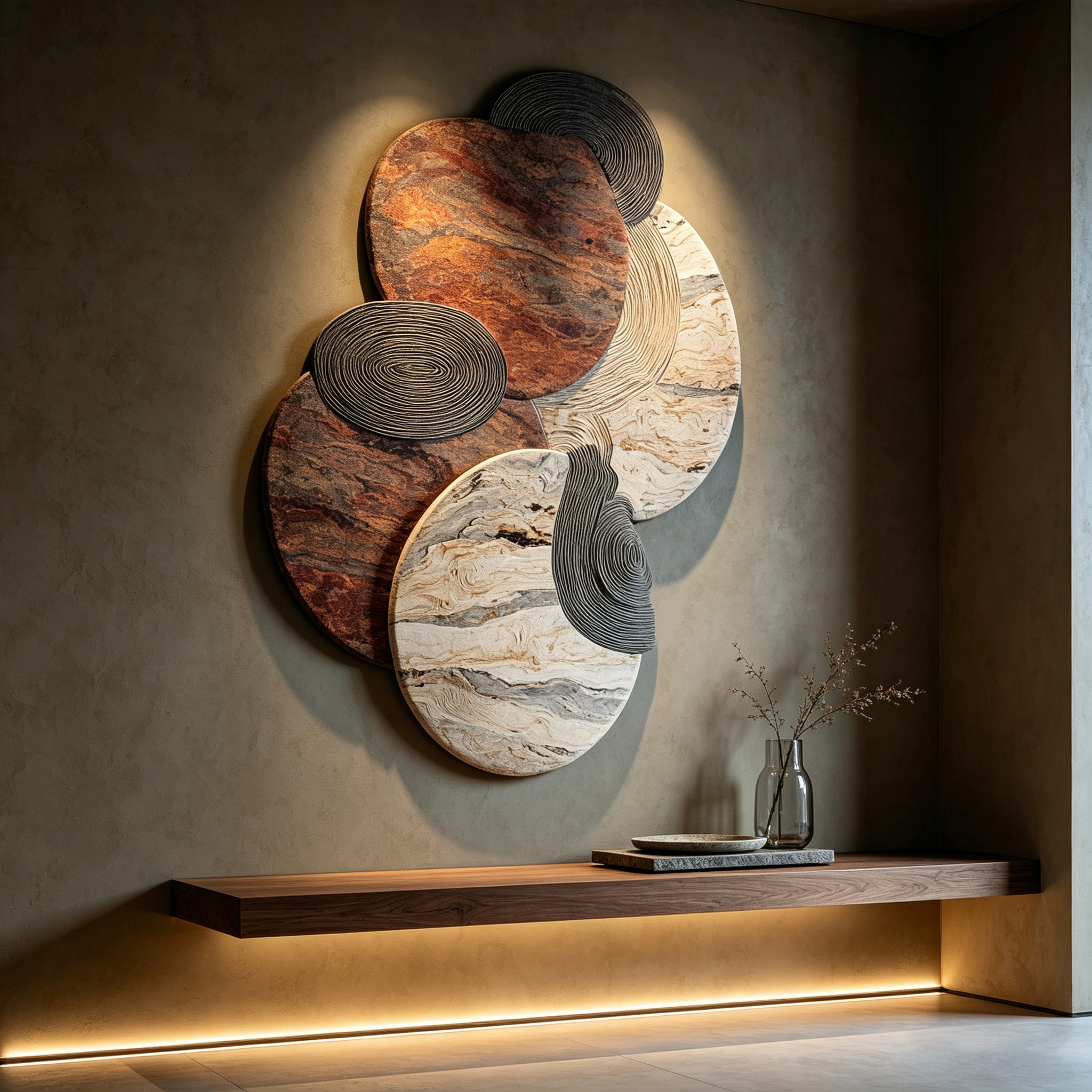 Large Abstract Wood Wall Art, Modern Organic Wooden Wall Sculpture, Japandi Wabi Sabi Decor, 3D Textured Wall Hanging