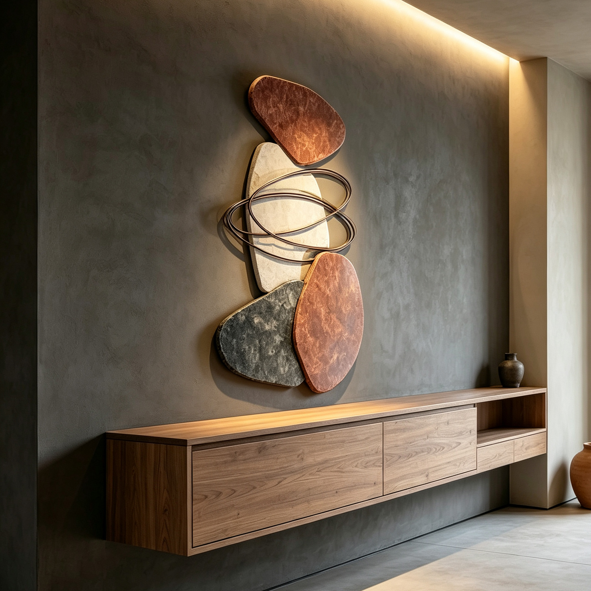 Large Abstract Wood Wall Art, Handmade Organic Wooden Wall Sculpture, Japandi Decor, Modern Living Room Statement Wall Decor