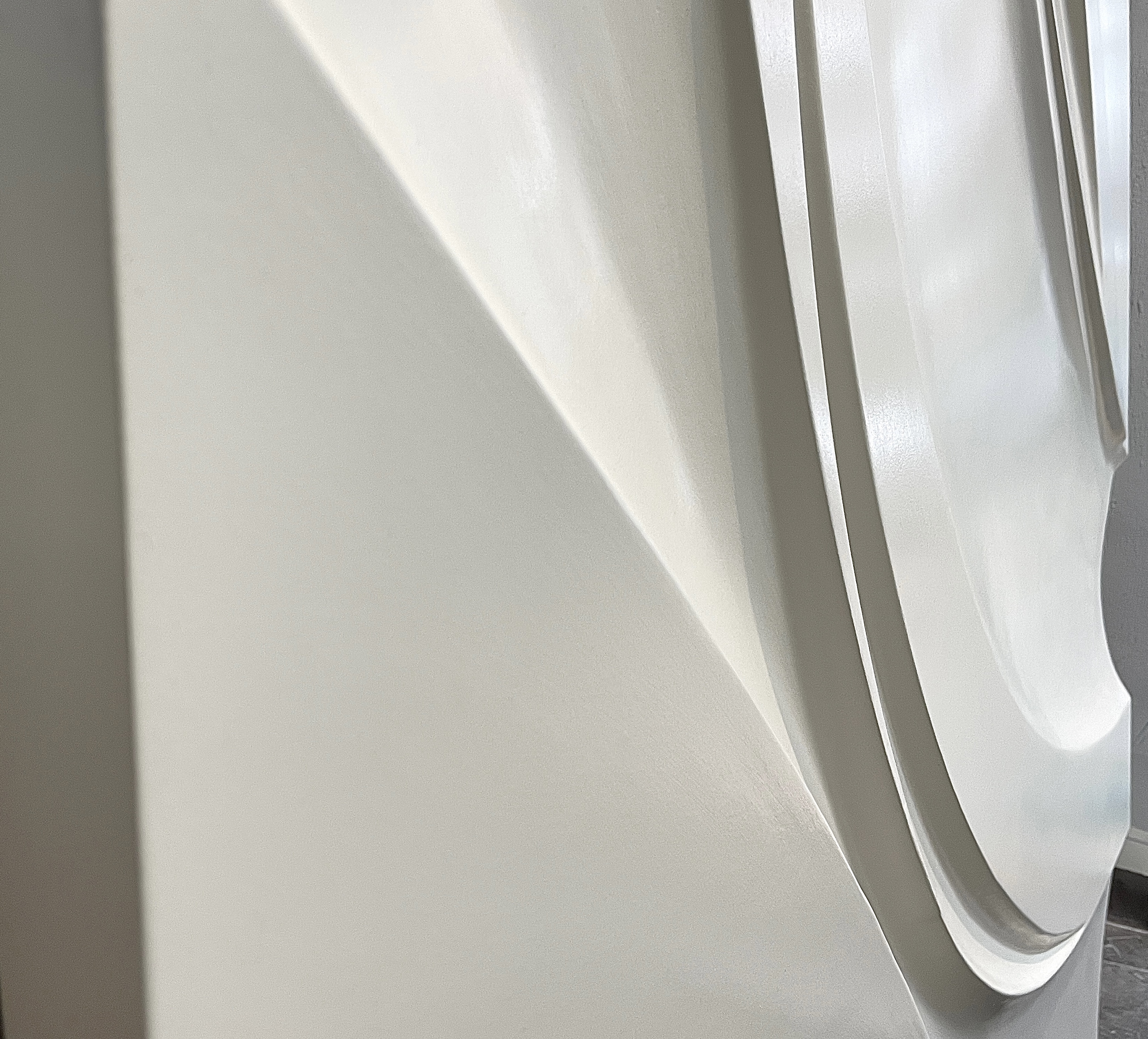 Large beige sculpture wall art- modern minimalist home decor- decorative board