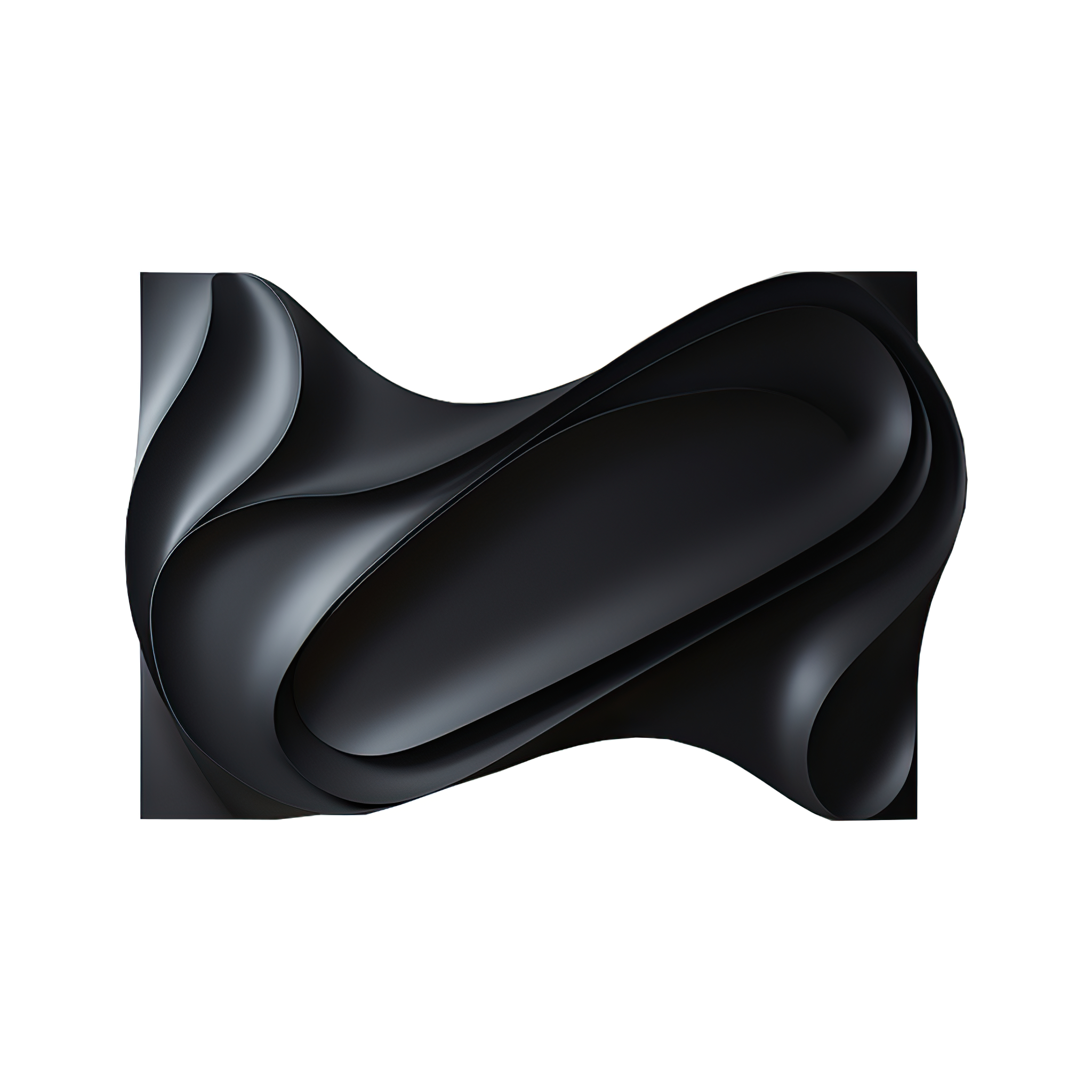 Dark sculpture wall art- geometric abstract decoration- wood carving