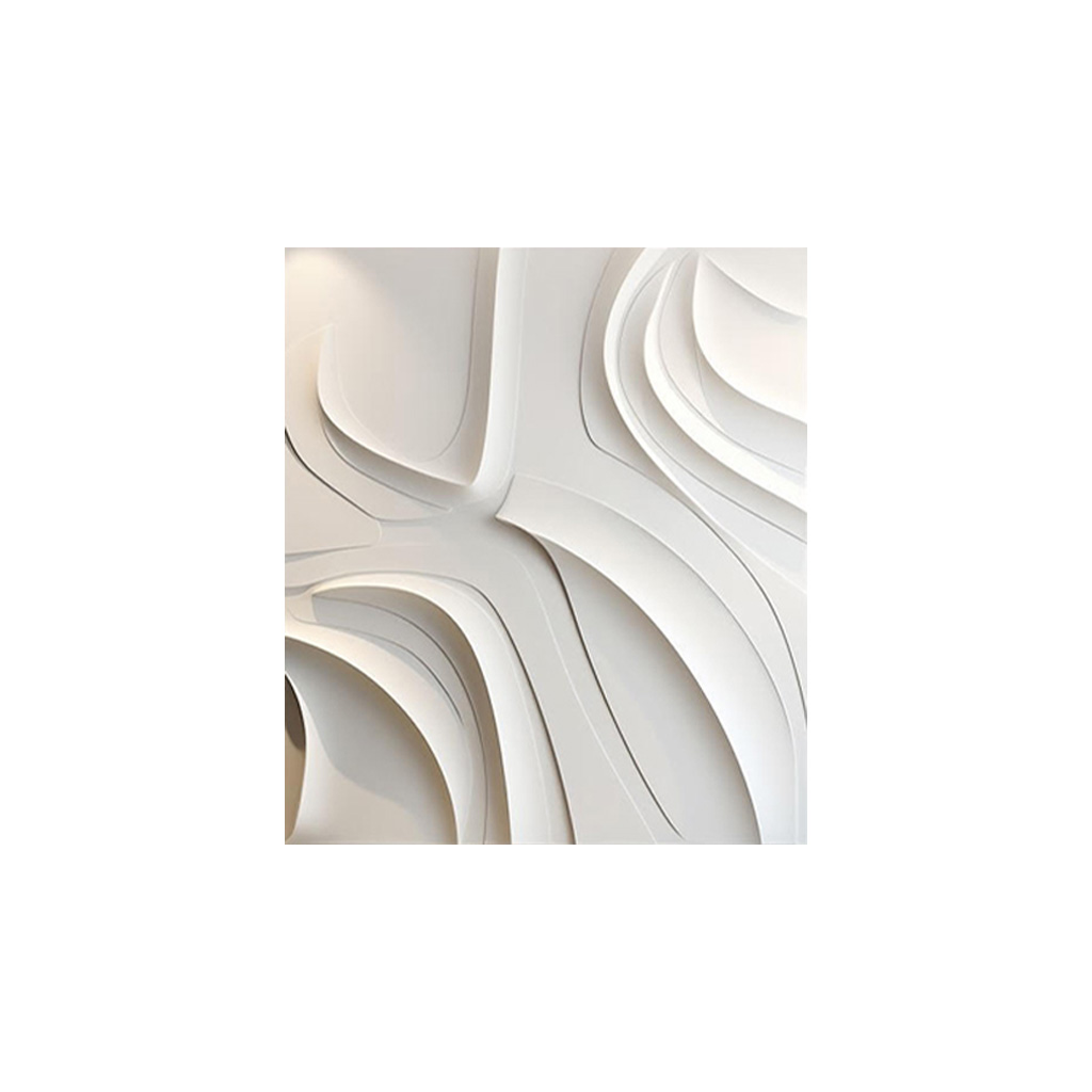 Large pure white sculpture wall art- wood carving
