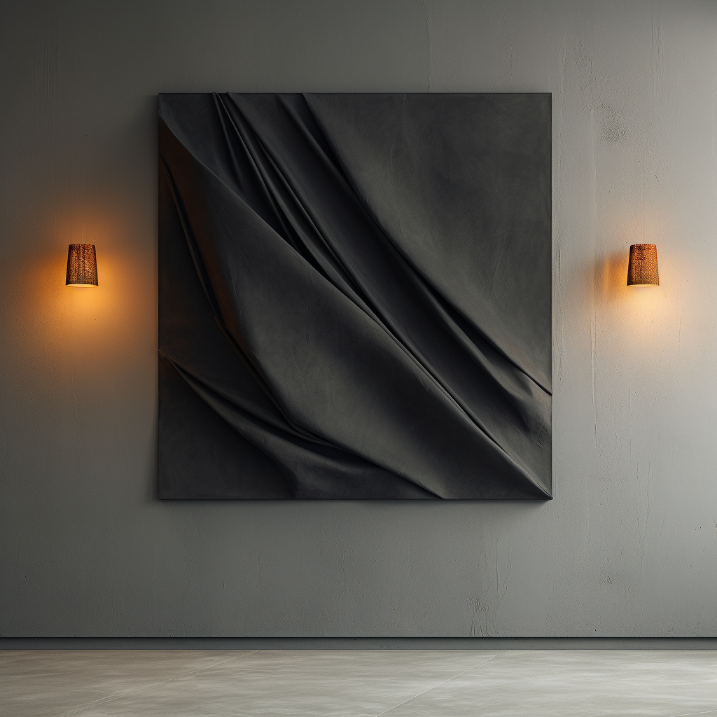 dark canvas wall art- minimalist-canvas&leather