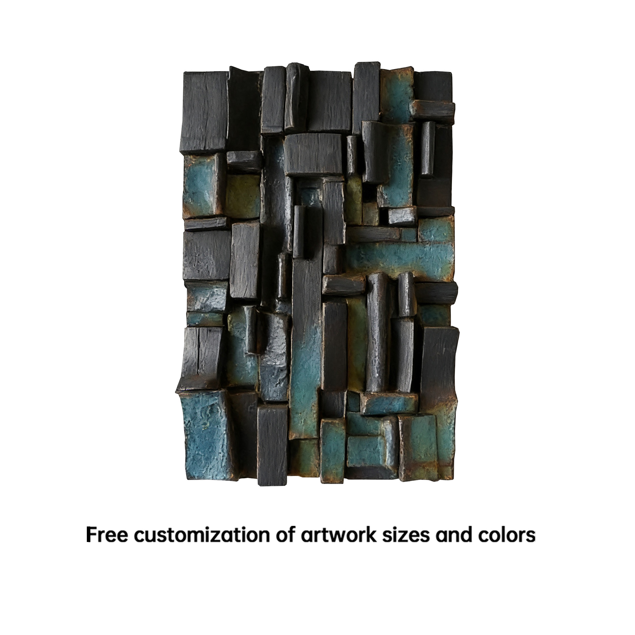 Abstract Ceramic Wall Sculpture, Geometric Wall Art, Brutalist Textured Wall Decor, Modern Handmade Ceramic Art
