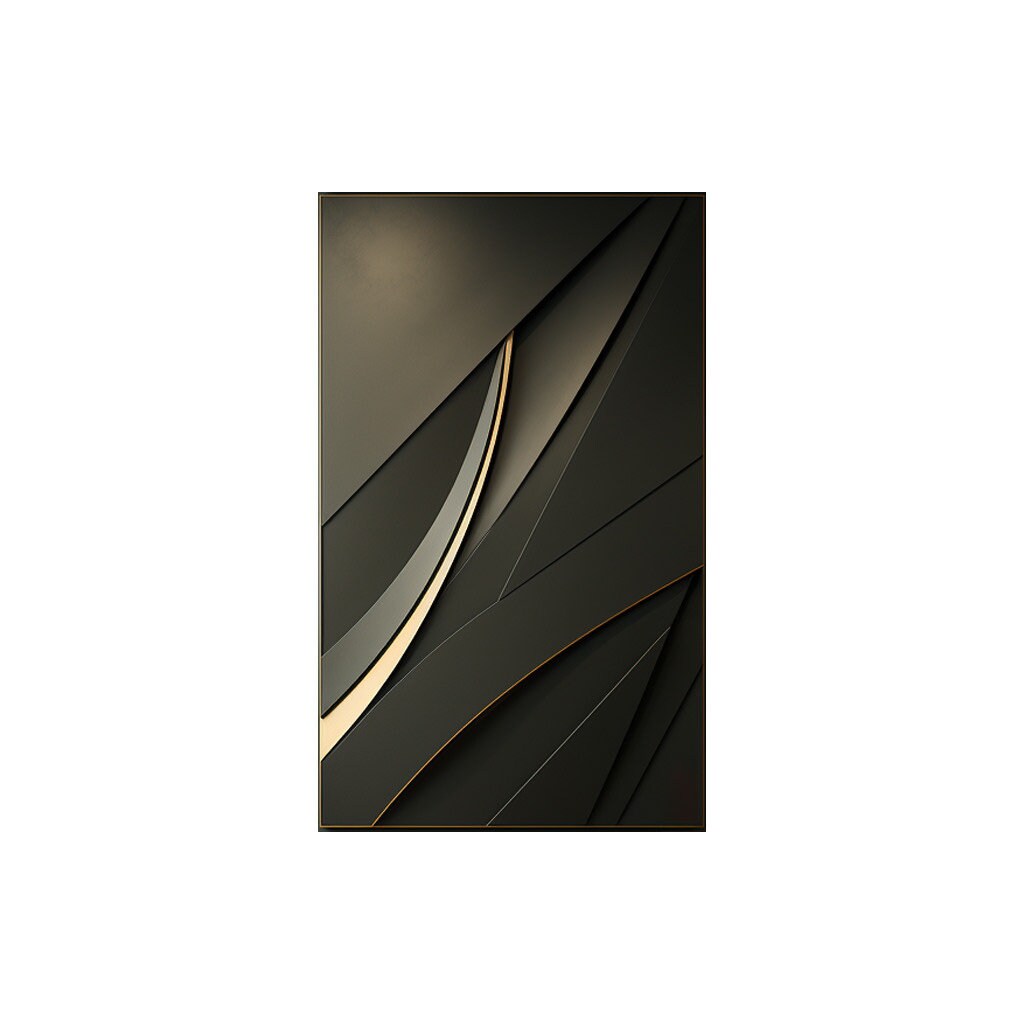 Modern Abstract Streamline Wall Art – Minimalist Flowing Line Design | Contemporary Home Decor for Living Room or Office Wall Sculpture