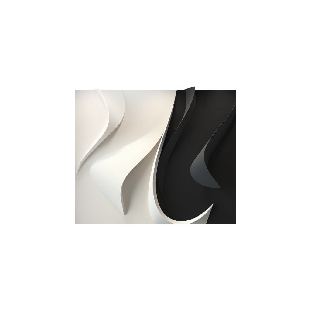 Black and white stripes, Wooden murals - 3D vision - Modern - Home decor