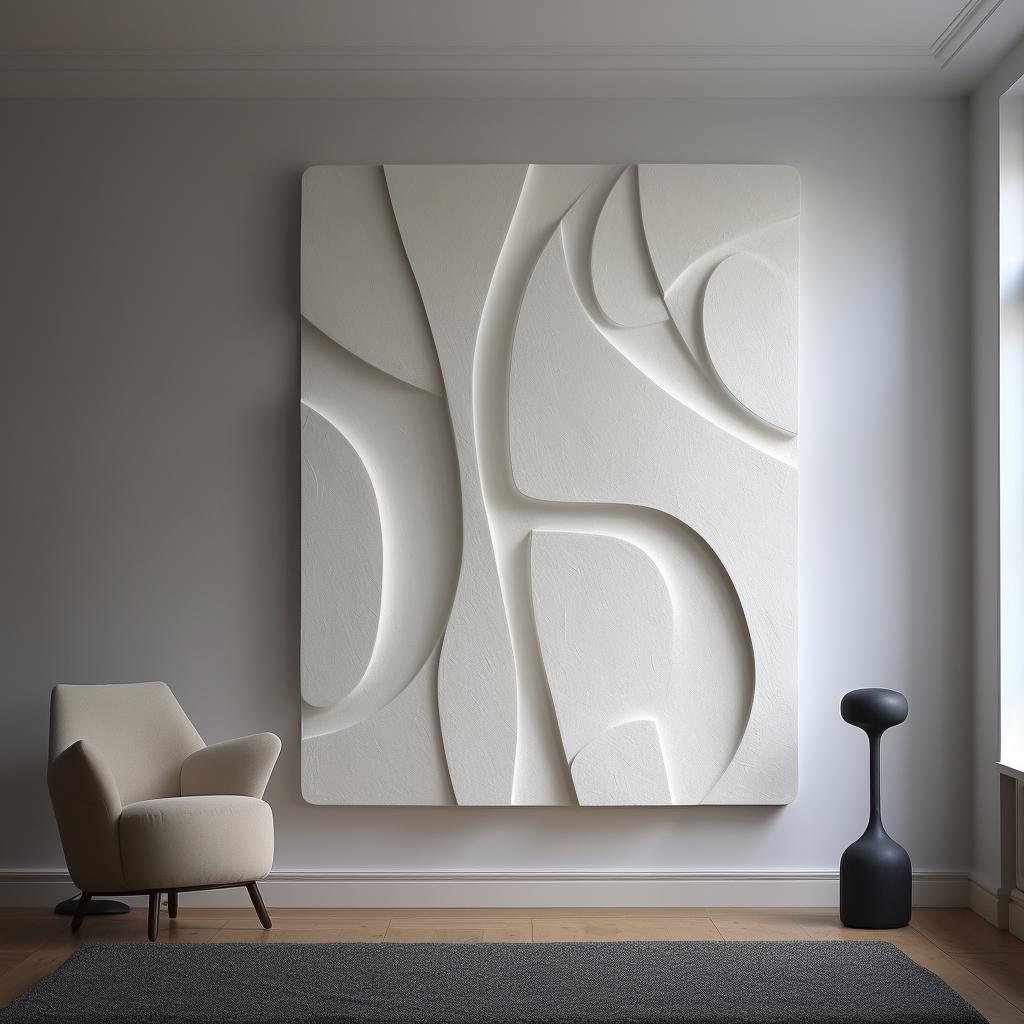 Extra Large 3D Wood Wall Art – Modern Abstract Carved Wall Panel | Oversized Handcrafted Wooden Sculpture for Living Room or Office Decor