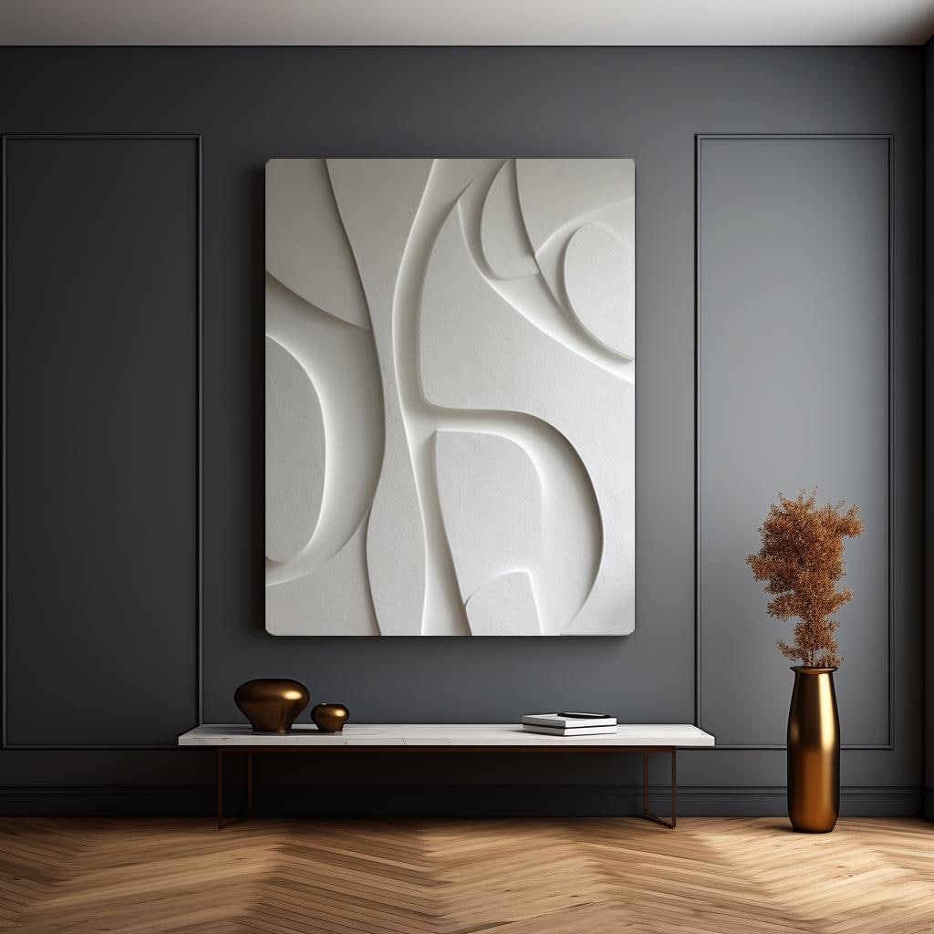 Extra Large 3D Wood Wall Art – Modern Abstract Carved Wall Panel | Oversized Handcrafted Wooden Sculpture for Living Room or Office Decor