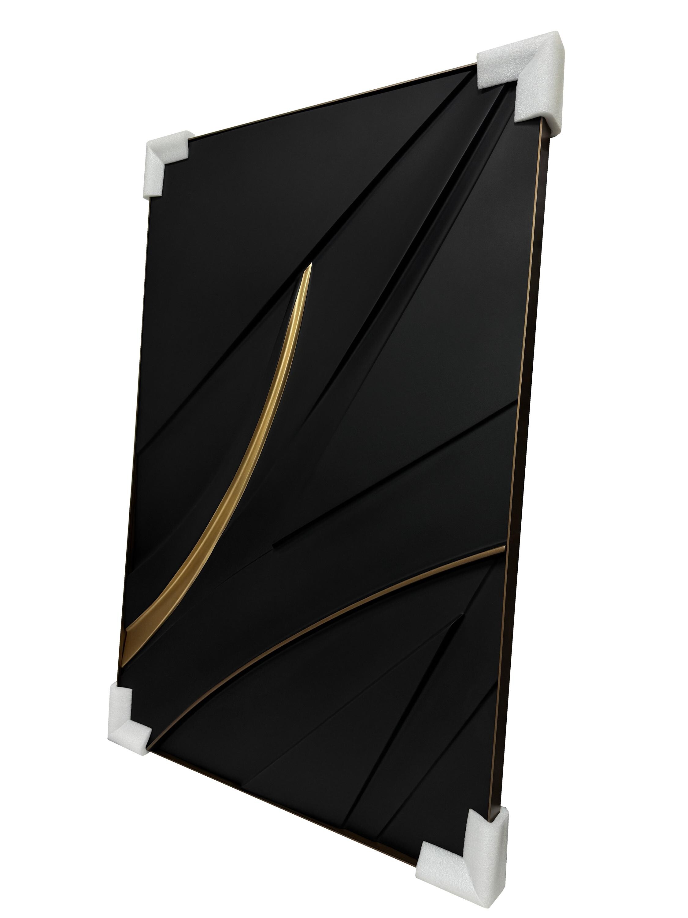 Modern Abstract Streamline Wall Art – Minimalist Flowing Line Design | Contemporary Home Decor for Living Room or Office Wall Sculpture