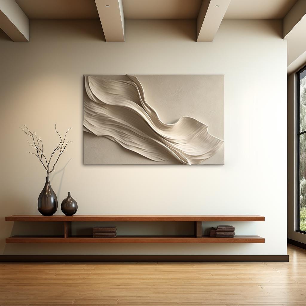 White Wooden Abstract Wall Art,Geometric Square Wood Art,3D Wood Texture ,Wood Wall Hanging, Housewarming Gift