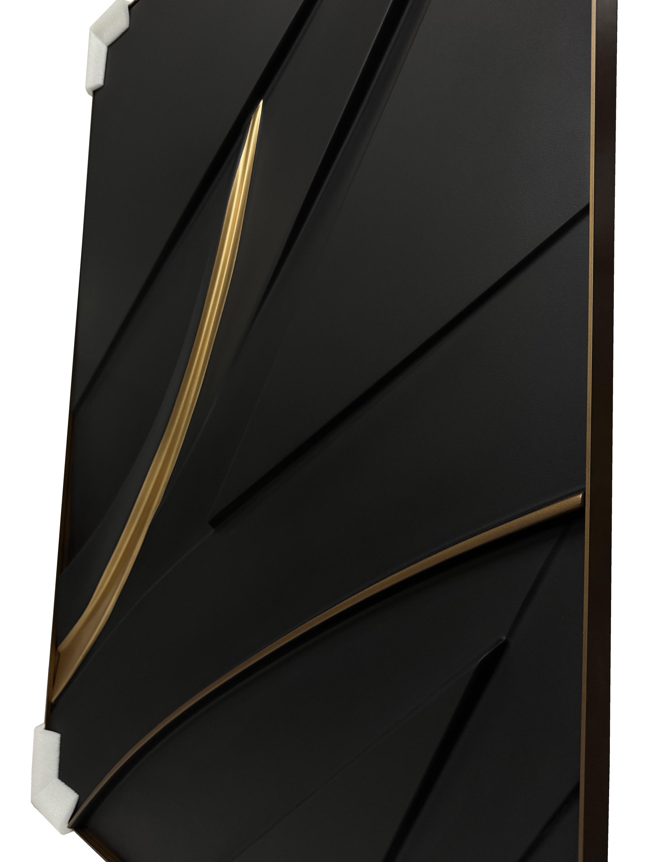 Modern Abstract Streamline Wall Art – Minimalist Flowing Line Design | Contemporary Home Decor for Living Room or Office Wall Sculpture