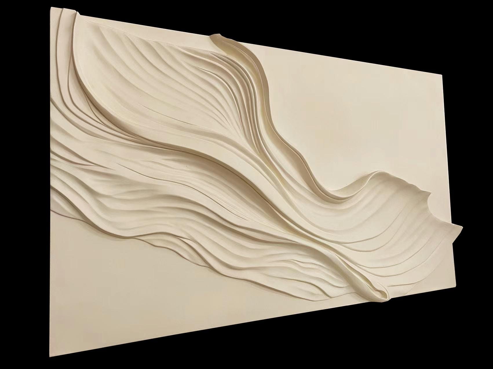 White Wooden Abstract Wall Art,Geometric Square Wood Art,3D Wood Texture ,Wood Wall Hanging, Housewarming Gift