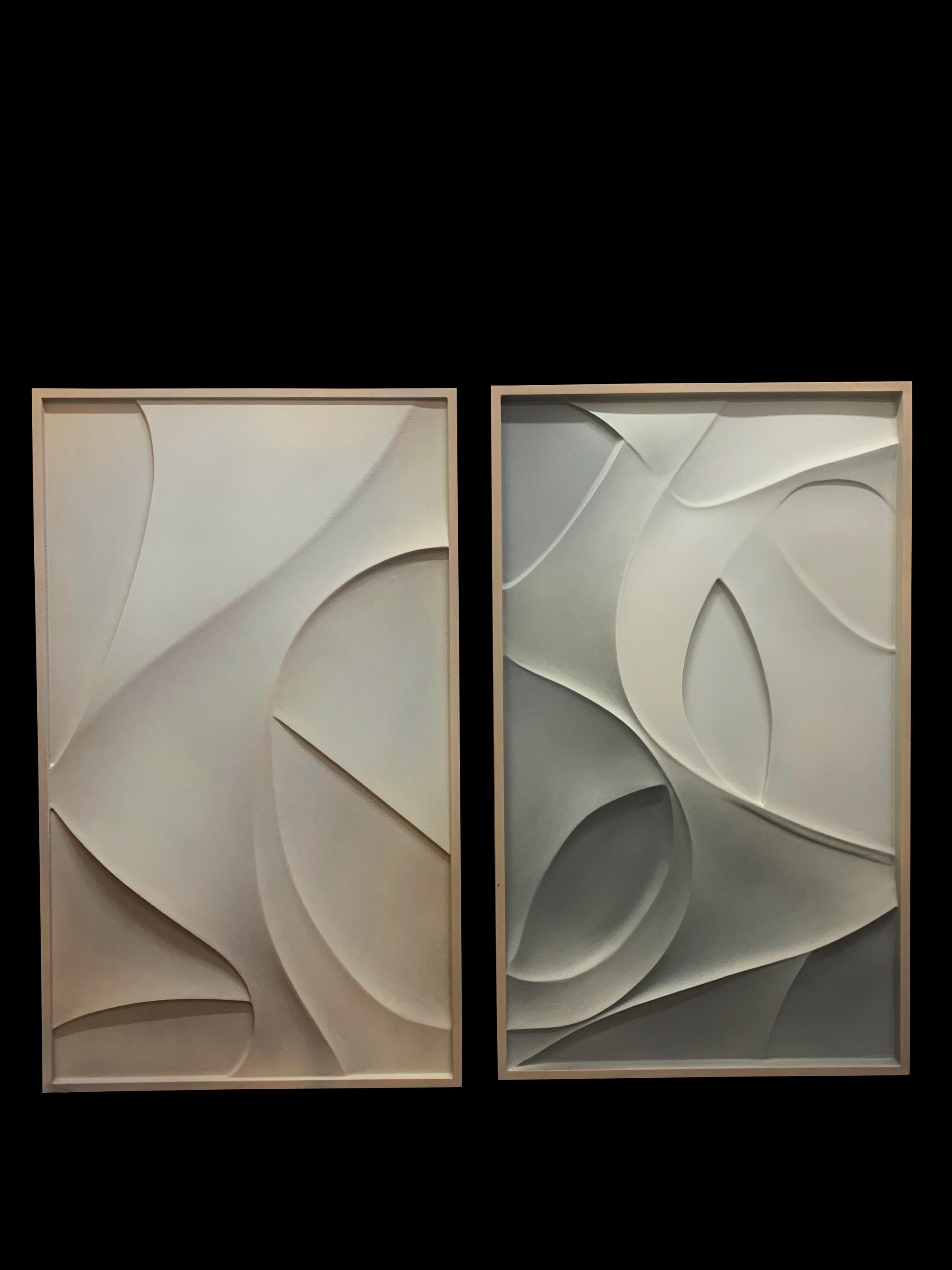 Wave Shaped 3D Wall Art – Vibrant Abstract Wooden Sculpture | Textured Modern Home Decor | Bold Color Contrast & Geometric Patterns