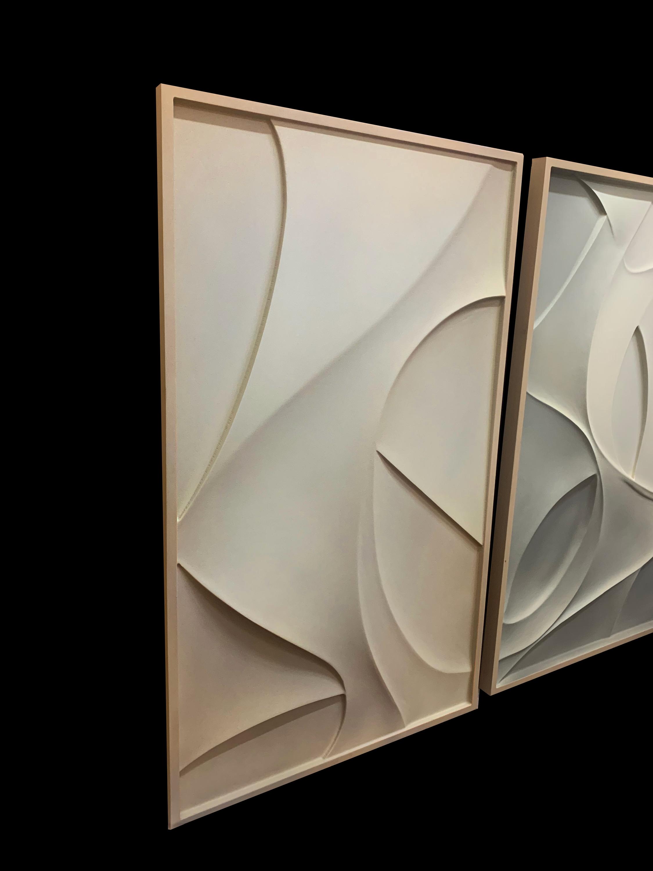 Wave Shaped 3D Wall Art – Vibrant Abstract Wooden Sculpture | Textured Modern Home Decor | Bold Color Contrast & Geometric Patterns