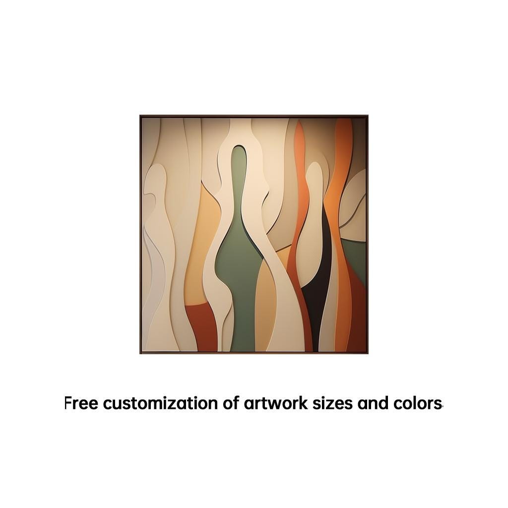 Colorful Wood Carving Wall Art,Geometric Square Wood Art,3D Wood Texture ,Wood Wall Hanging, Housewarming Gift