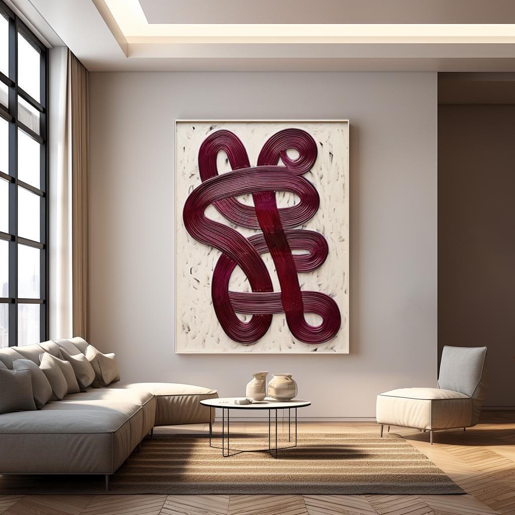 Large Navy 3D Textured Abstract Wall Art | Modern Japandi Canvas Painting | Oversized Minimalist Decor | Unique Gift for Him or Her