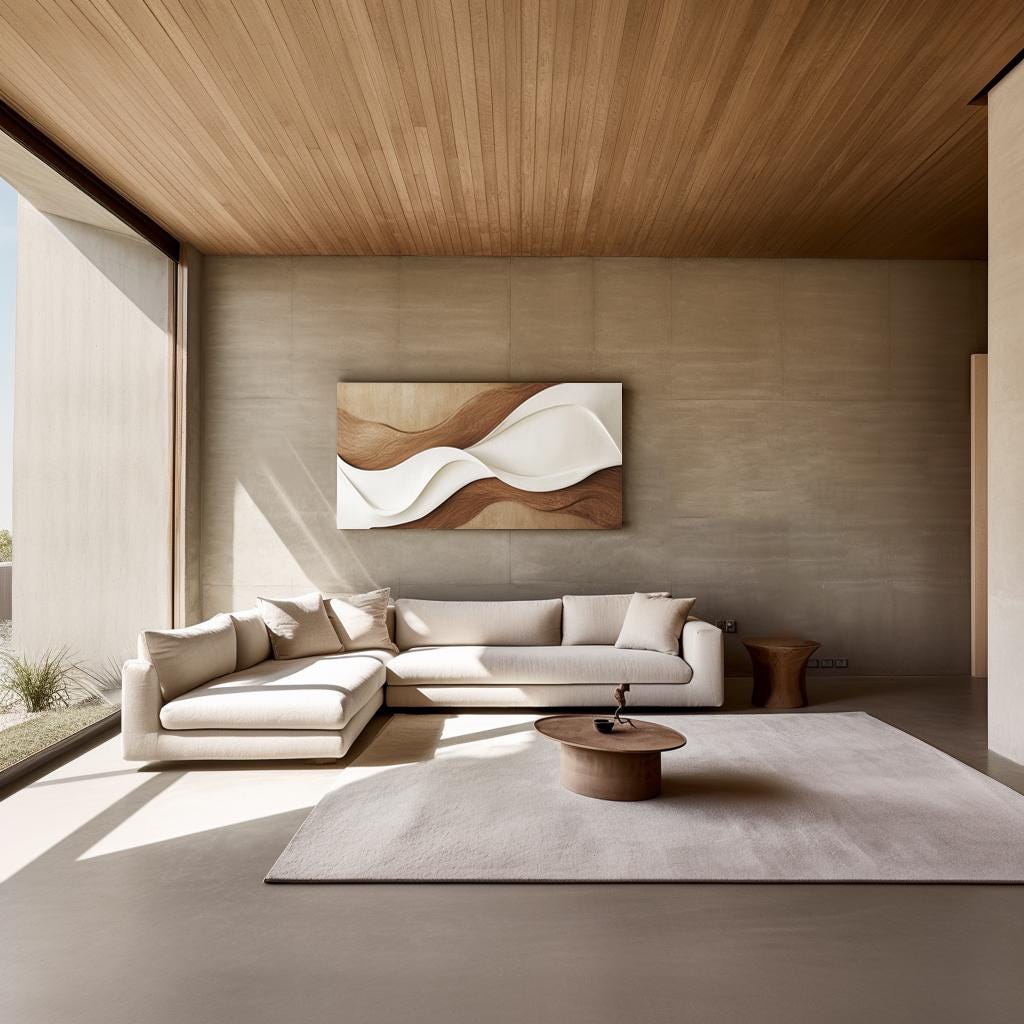 3D Wall Art Wood | Abstract Wall Art | Textured Wall Decor | Modern Wall Art | Minimalist Wall Art | Neutral Home Decor | Large Artwork