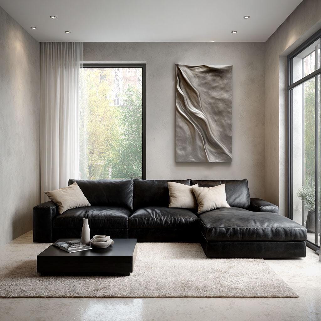 Custom Size Grey Textured Wood Wall Art – Modern 3D Wooden Sculpture | Minimalist Abstract Wall Decor for Living Room & Interior Styling