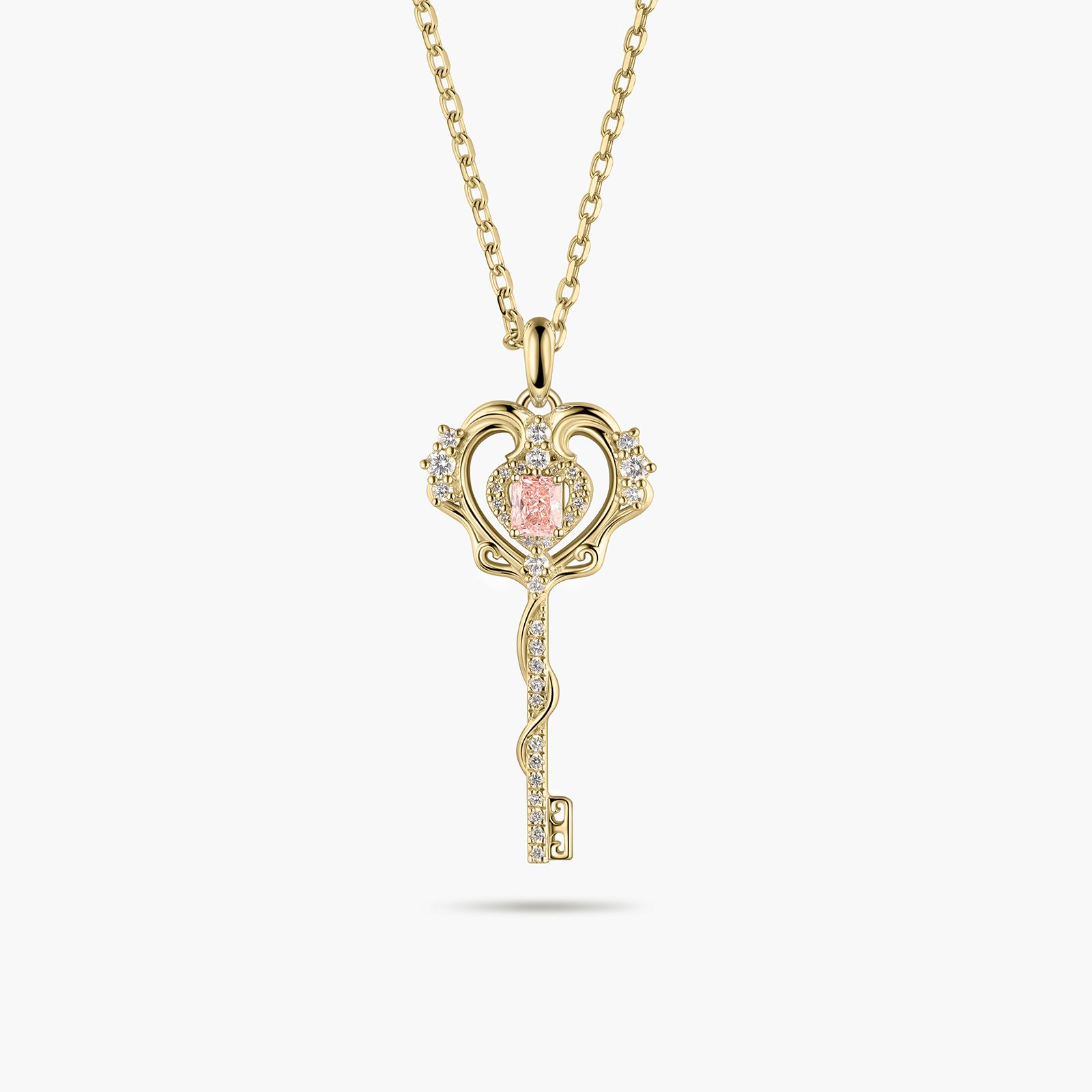 Customized Gift Crush Heartbeat 18K Gold Diamond Necklace