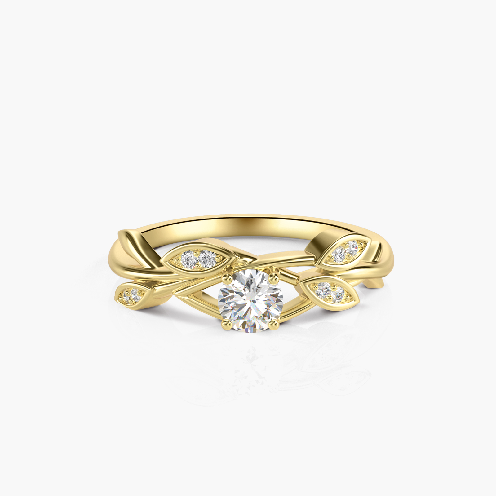 Olive Promise of Beauty Gold Plated Diamond Ring