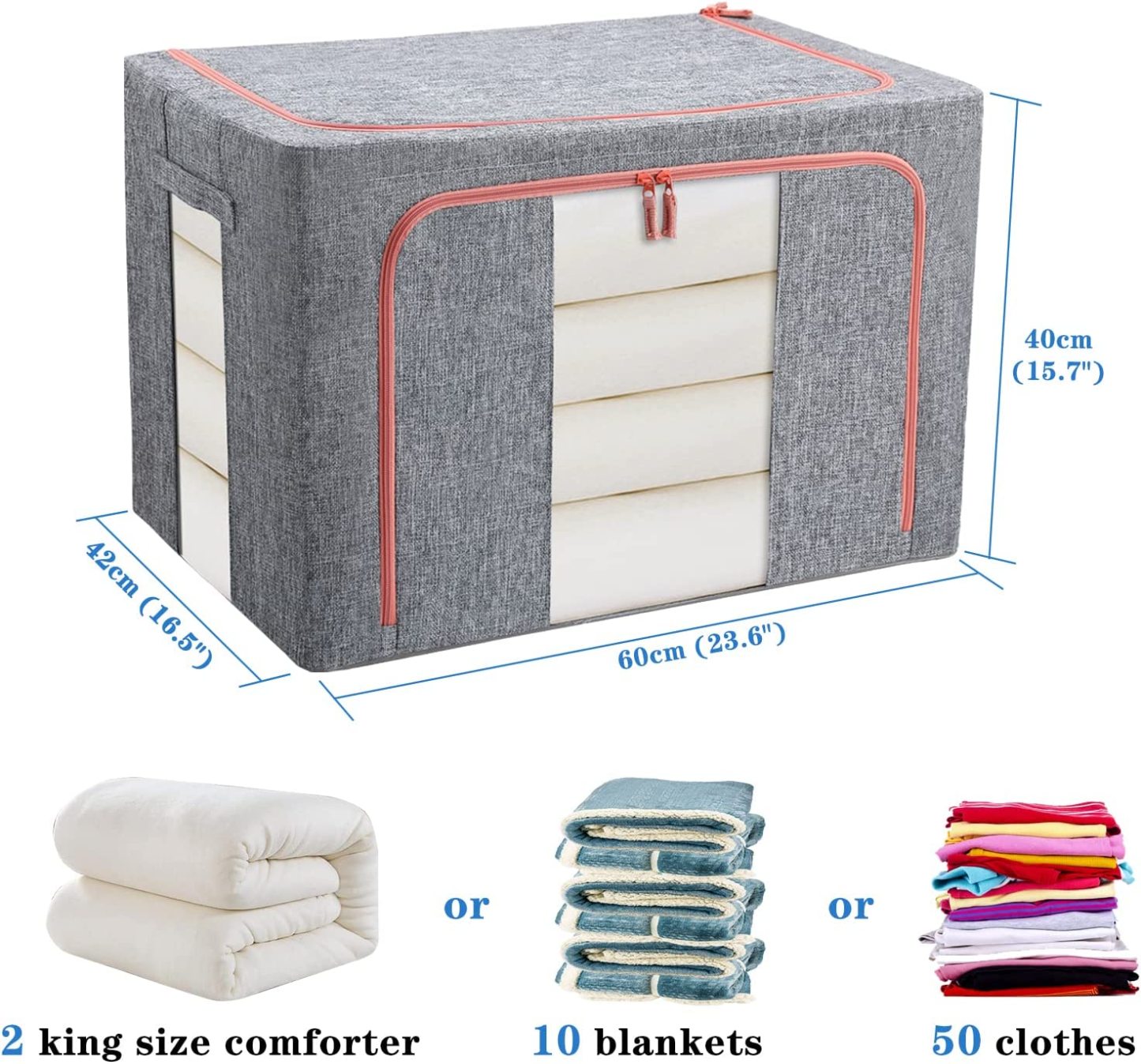 🔥Semi-Annual Sale-20% OFF🍅Hahomee™ Oxford Cloth Steel Frame Storage Box