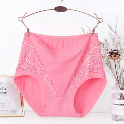 Plus Size High Waist Leakproof Cotton Panties