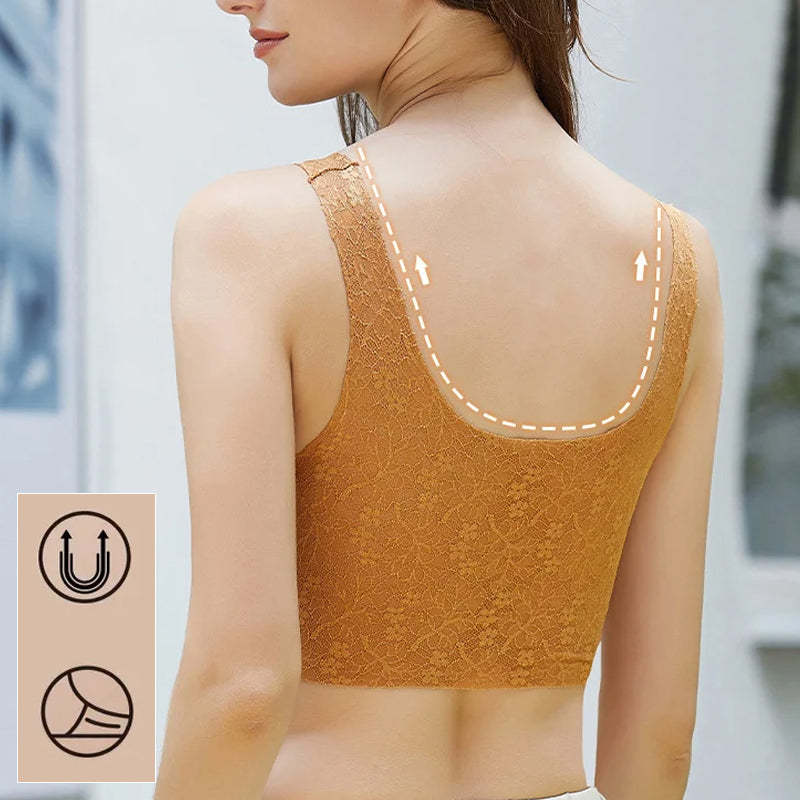 Front Zipper Sexy Lace Bra