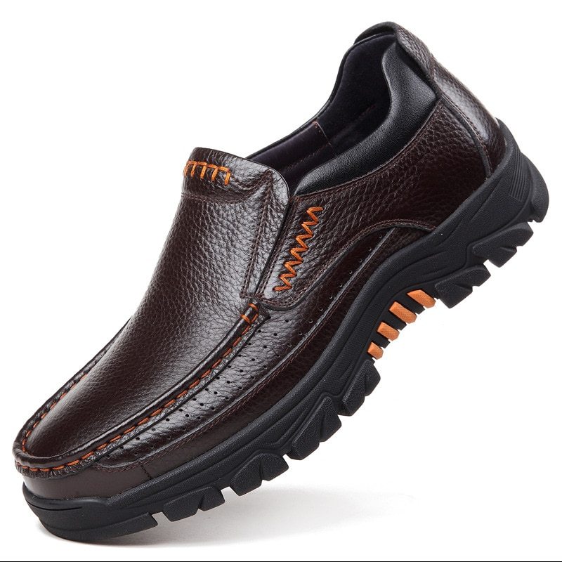 🔥HOT SALE🔥Genuine Leather Shoes Men Winter Shoes Super Keep Warm Outdoor