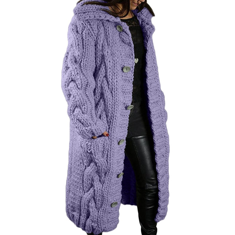 2022 Hand-Knitted Thick-Line Jumper Coat