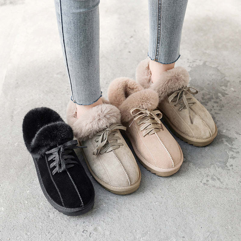 🔥HOT SALE🎁--40% OFF 🎉Ladies fleece warm snow boots