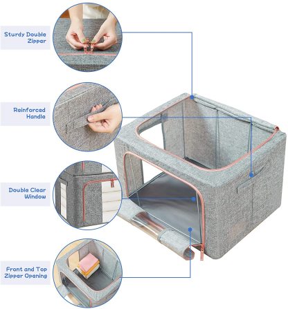 🔥Semi-Annual Sale-20% OFF🍅Hahomee™ Oxford Cloth Steel Frame Storage Box