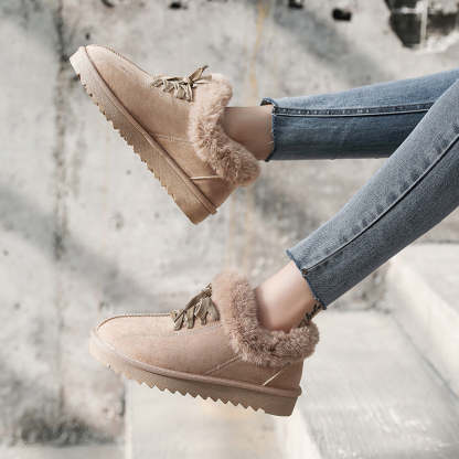 🔥HOT SALE🎁--40% OFF 🎉Ladies fleece warm snow boots