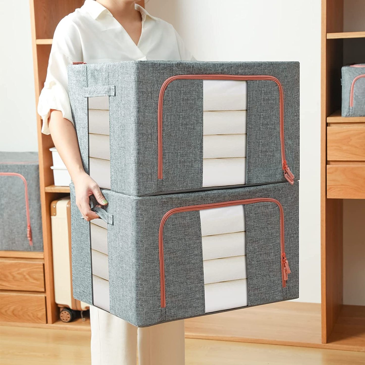 🔥Semi-Annual Sale-20% OFF🍅Hahomee™ Oxford Cloth Steel Frame Storage Box