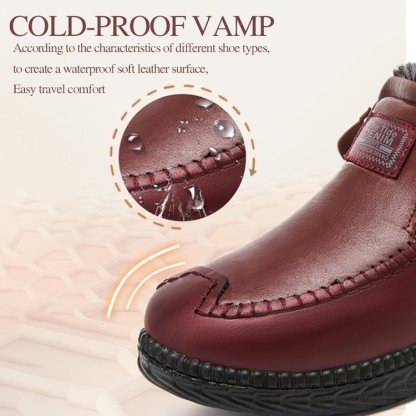 Women's Genuine Leather Non-Slip Zipper Ankle Boots