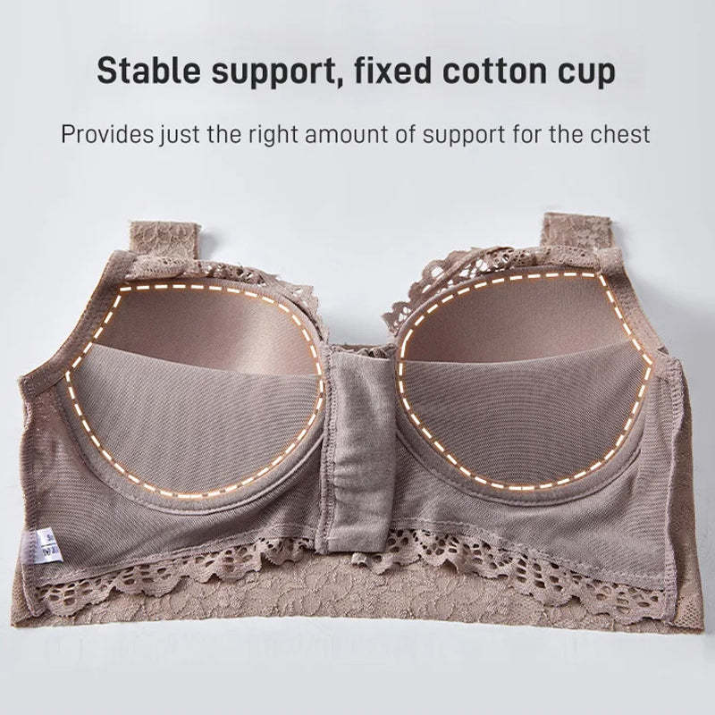 Front Zipper Sexy Lace Bra