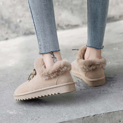 🔥HOT SALE🎁--40% OFF 🎉Ladies fleece warm snow boots