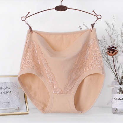 Plus Size High Waist Leakproof Cotton Panties