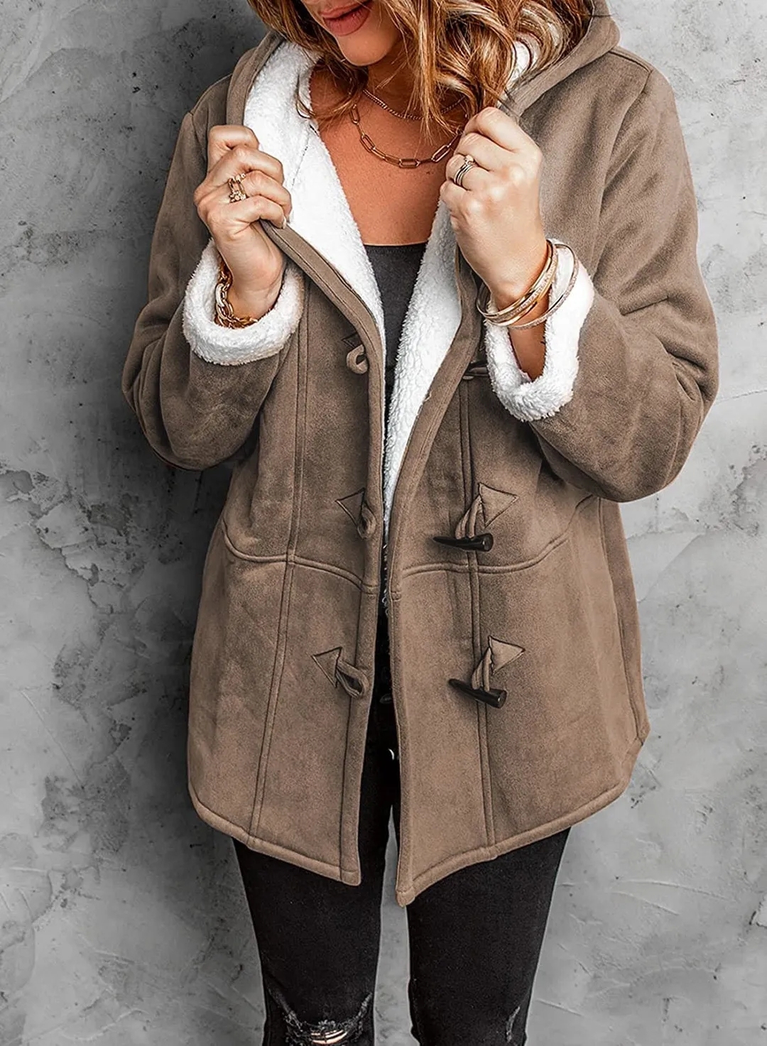 Long Casual Long Sleeve Thermal Jacket