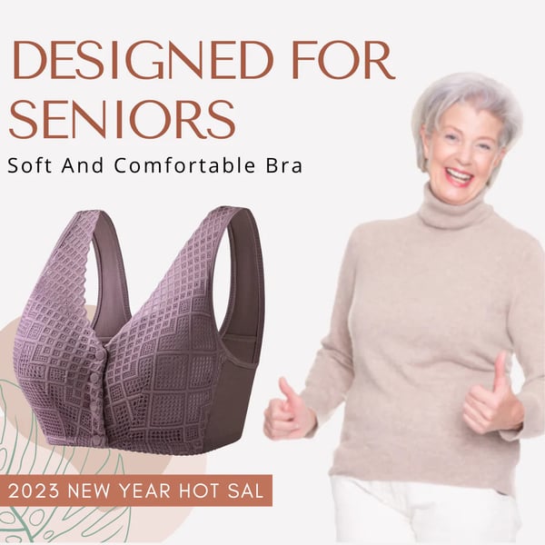 🔥Buy 1 Get 3(3packs)🔥 Women's Cotton Front Button Bra--49% OFF+FREE SHIPPING
