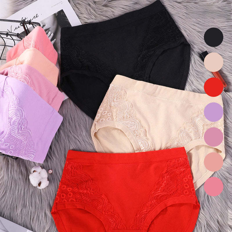 Plus Size High Waist Leakproof Cotton Panties
