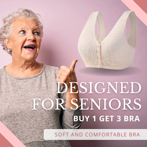 🔥Buy 1 Get 3(3packs)🔥 Women's Cotton Front Button Bra--49% OFF+FREE SHIPPING