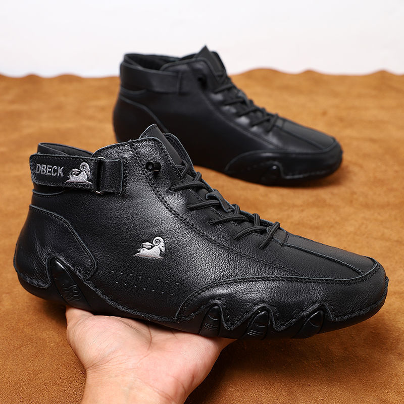 LAST DAY 50% OFF - Unisex Italian Handmade Suede Velcro High Boots