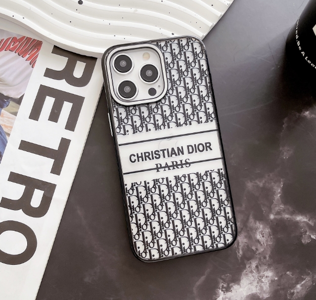 Transparent Trendy Letters CD iPhone Case