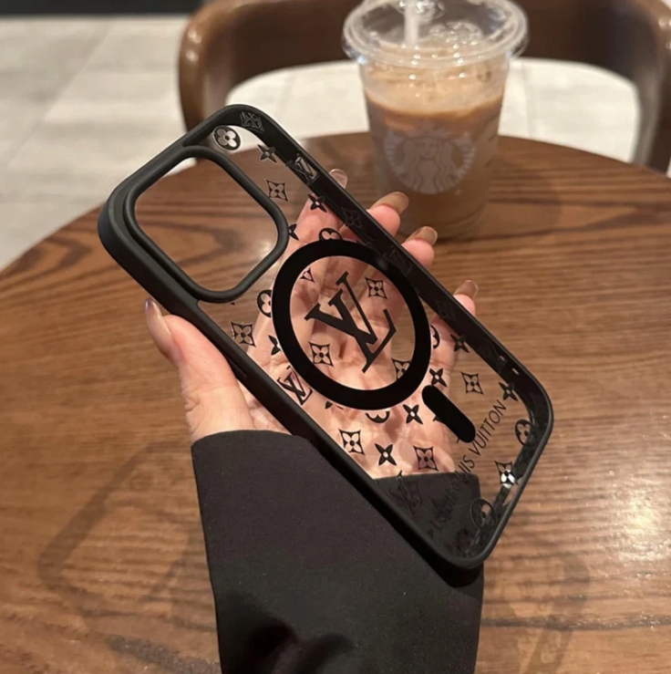 Transparent trendy letter iPhone Case
