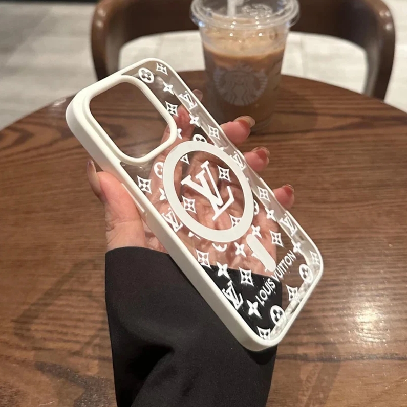 Transparent trendy letter iPhone Case