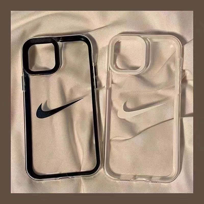 Clear Simple Nike iPhone Case