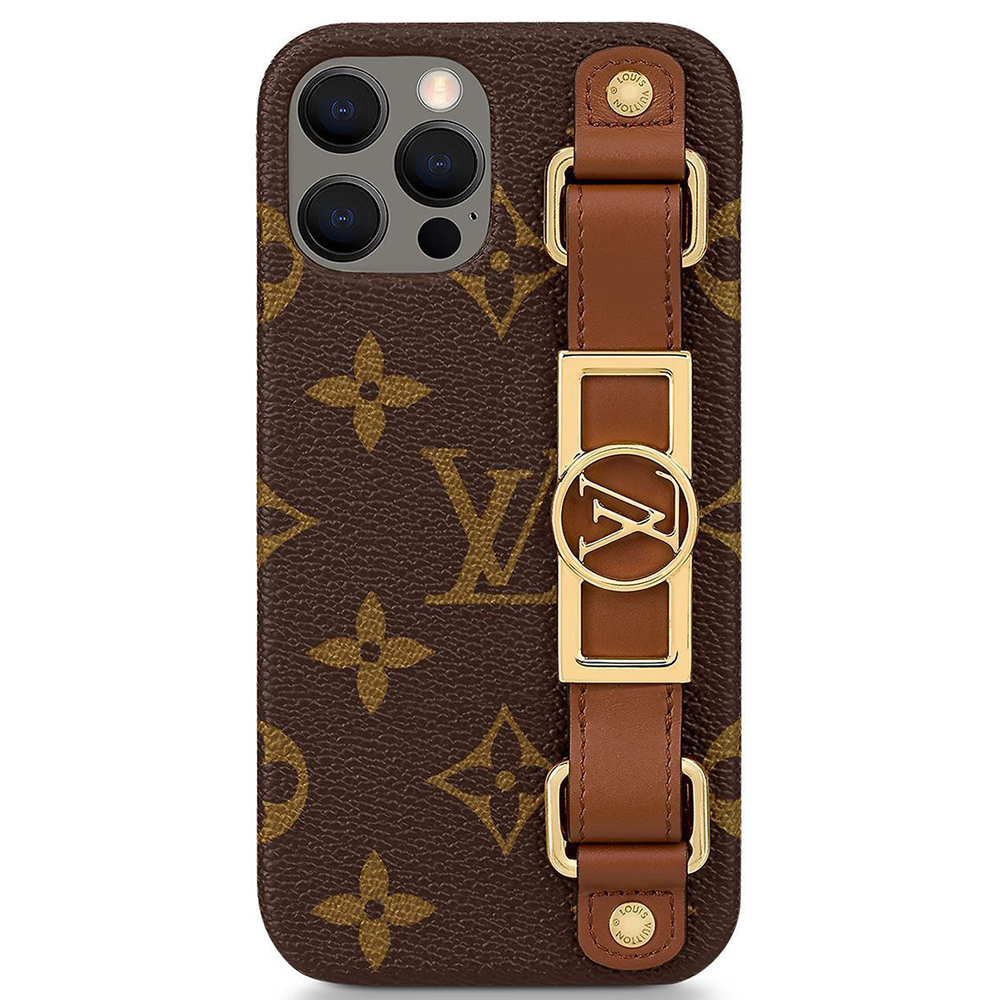 Louis Vuitton Leather Monogram iPhone Case With Holder