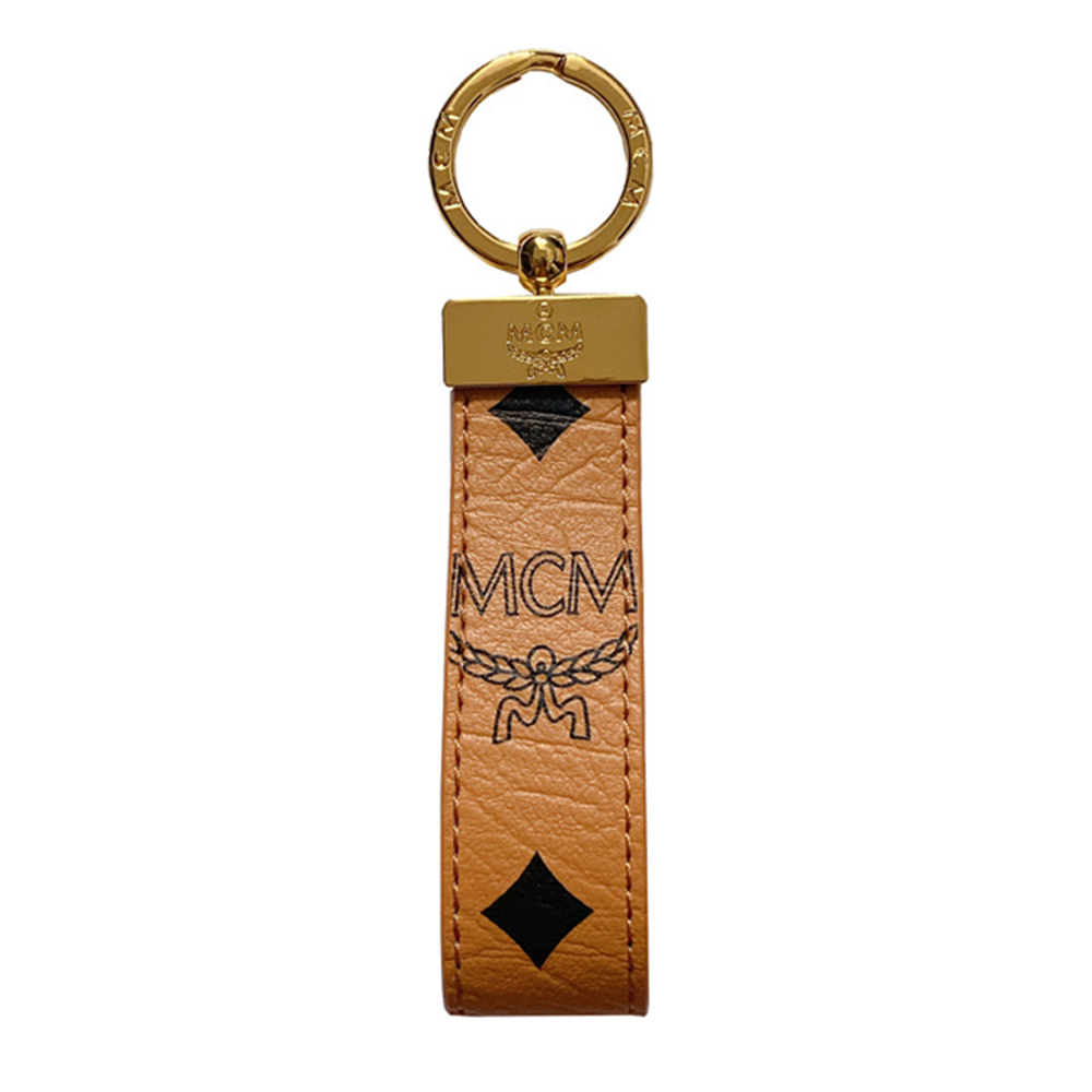 MCM Worldwide Luxury Leather Keychain
